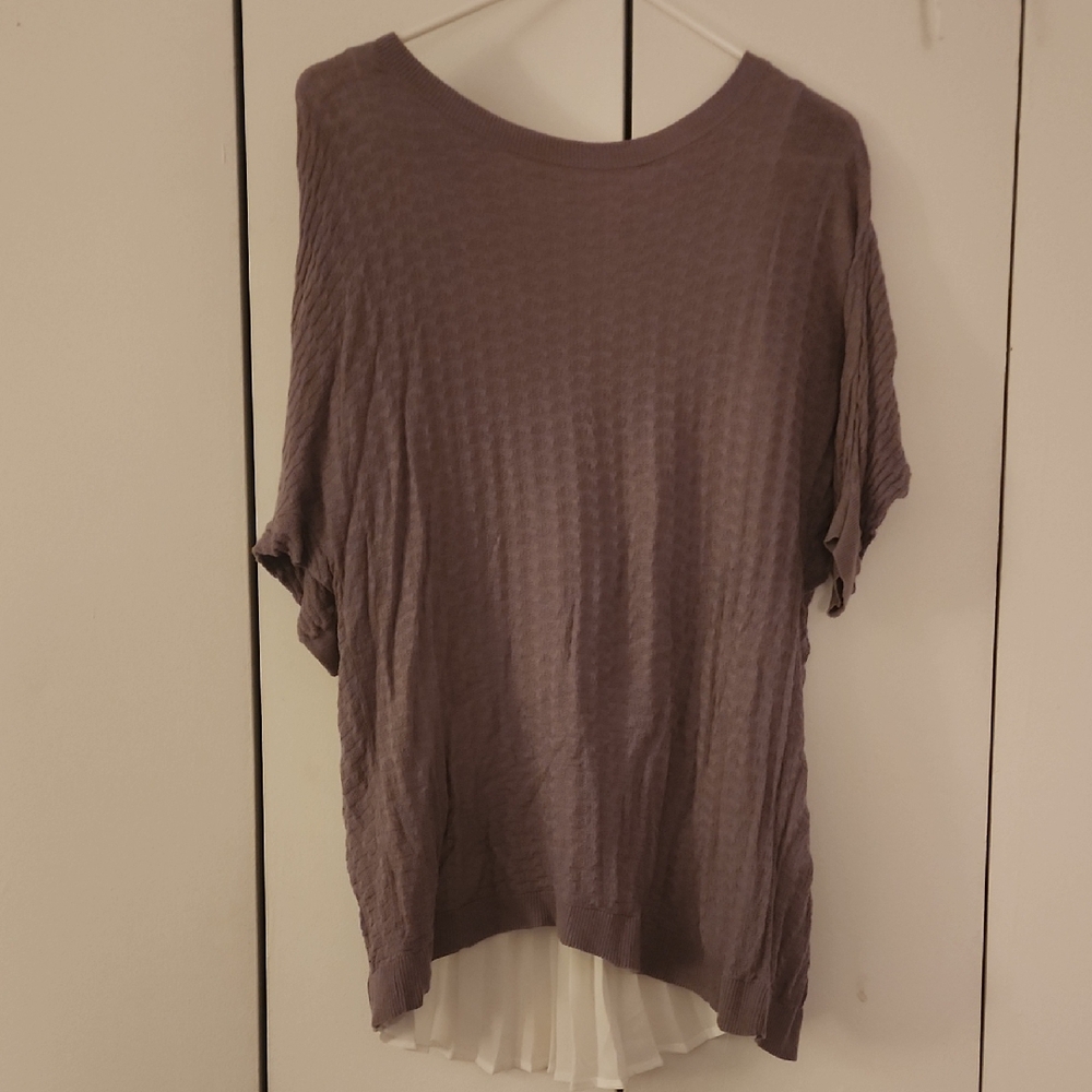 Simply Vera Vera Wang Purple Short Sleeve Tee